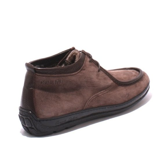 Ernesto Dolani 11984b Brown Suede / Sheepskin Lace Ankle Moccasin Boot - Picture 4 of 9